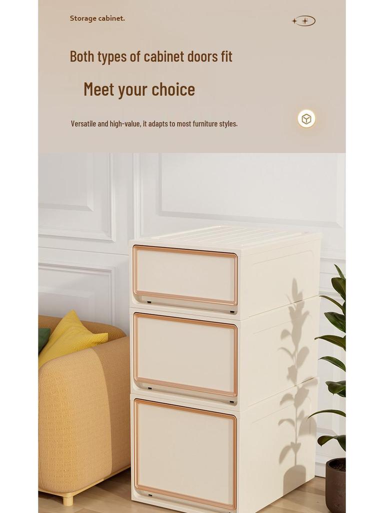 Plastic Storage Cabinet: Large Capacity Drawer Organizer for Clothes and Underwear