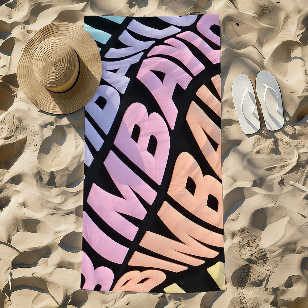 B-BimbaES Fashion Towel Beach Towel Oversized Quick Dry Towel Absorbent Soft Swim BeachTowels for Men Women