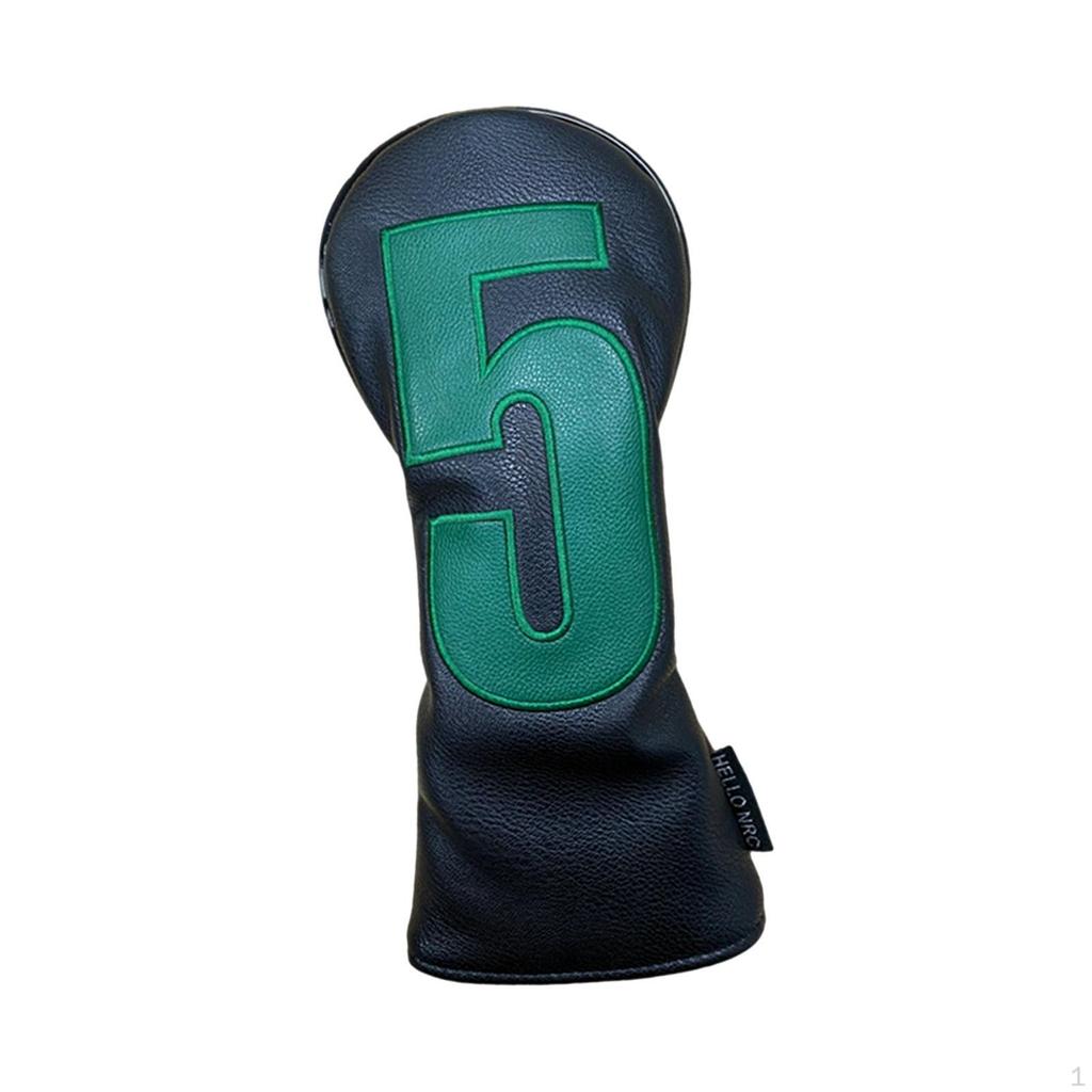 Golf Club Head Cover for Woods PU Leather Protection Wood Headcover Outdoor