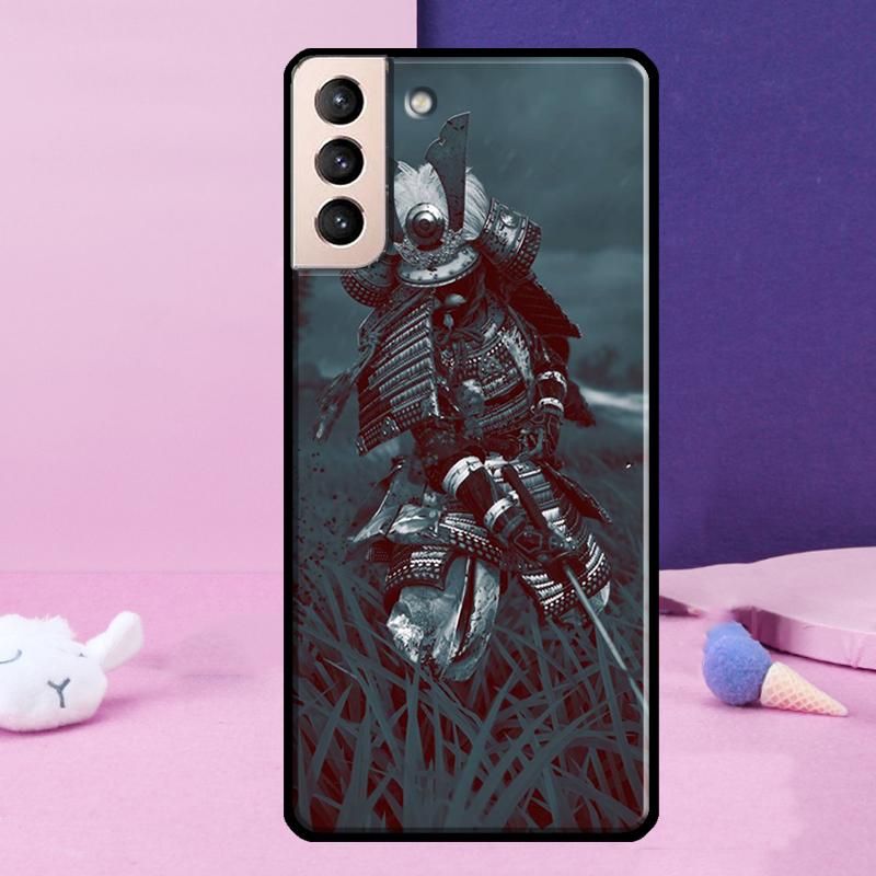 Japanese Samurai Phone Case For Samsung Galaxy S25 S24 Ultra S9 S10 S20 S21 S22 Plus S23 FE S24 FE Cover