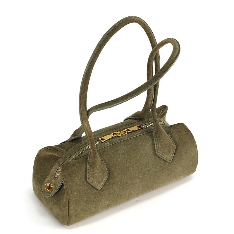 

Новая сумка-багет кожаная модная на плечо сумка-тоут первый слой коровьей кожи сумка под мышкой сумка для通勤 женская 28*23*25cm