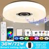 110V/220V 36W/72W WiFi Modern Smart LED Light Ceiling Lamp RGB APP Bluetooth Music Home Light With Remote Control