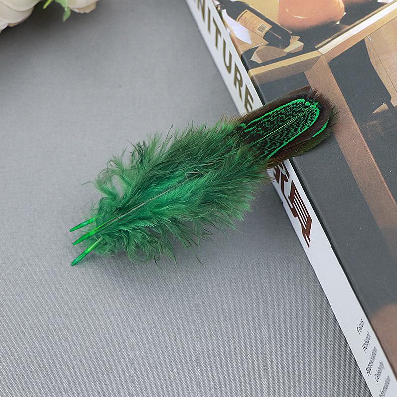 Natural Feather Diy Feather Dachang Feather Pheasant Hair Headdress Accessories Clothing Accessories 5-8Cm Colored Feather