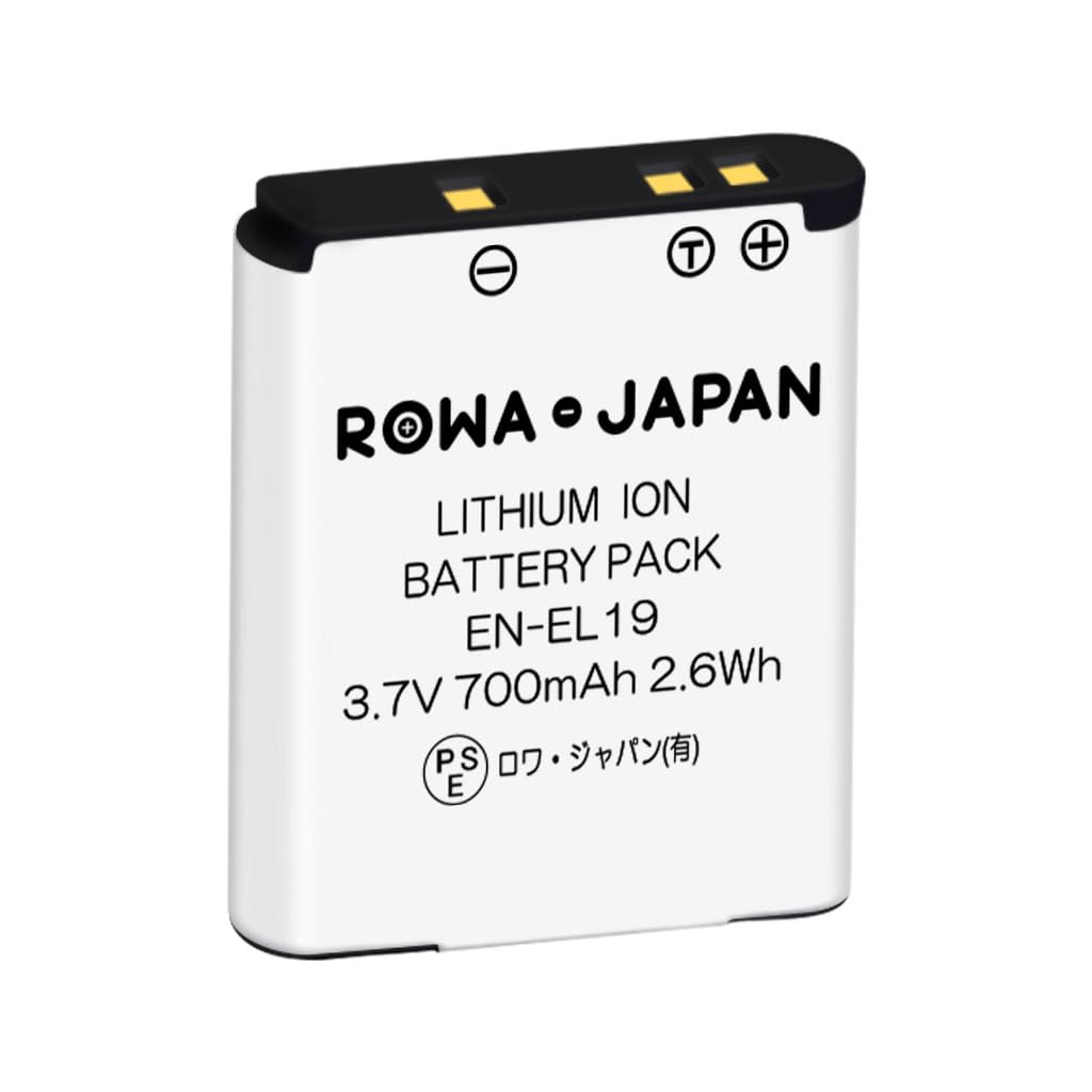 Compatible with Nikon Coolpix Level Genuine Charger by Rowa Japan Standard EN-EL19 [Charge Display, Compatible] [PSE Inspection]
