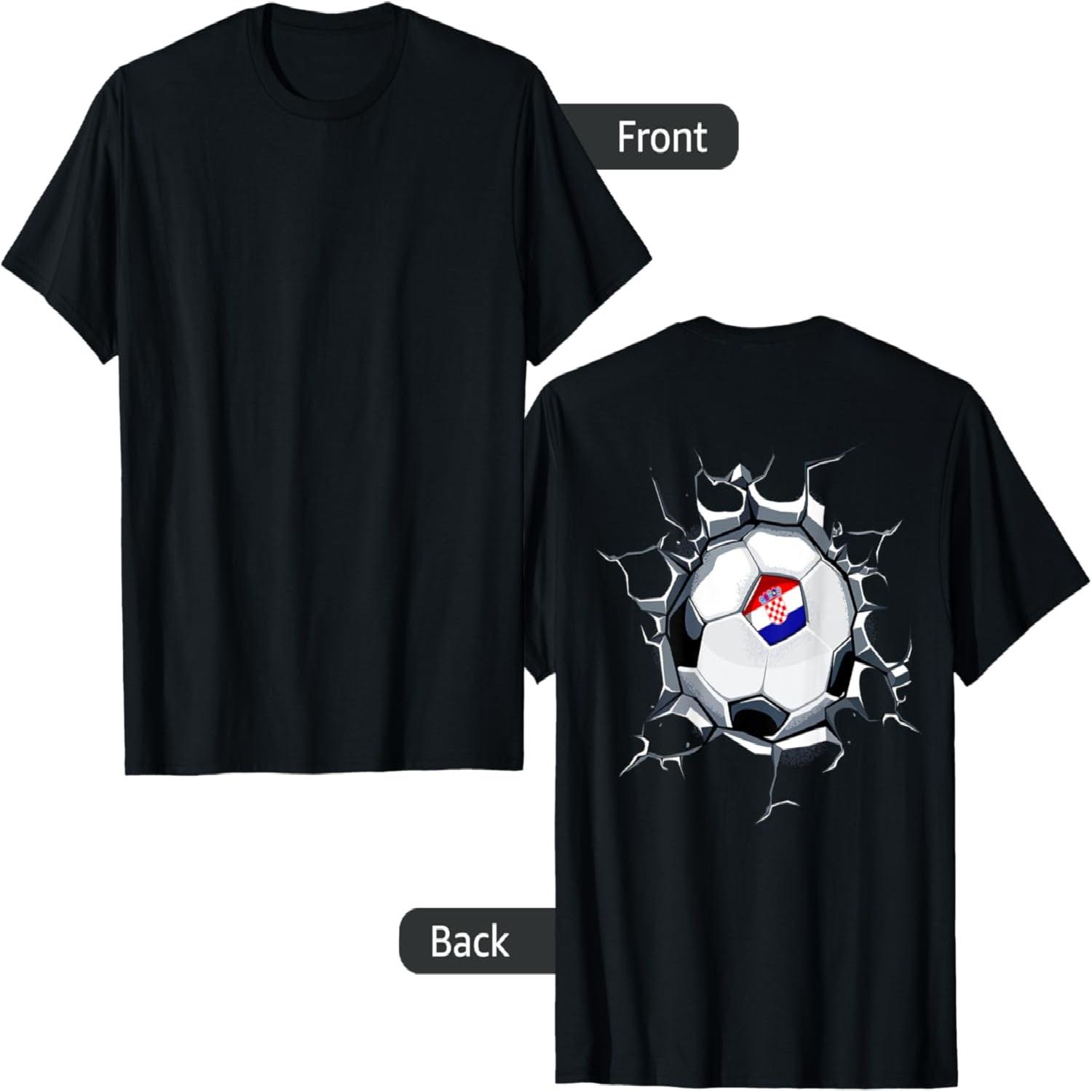 Croatia Soccer Fans Jersey Proud Croatian Football Lovers T-Shirt S