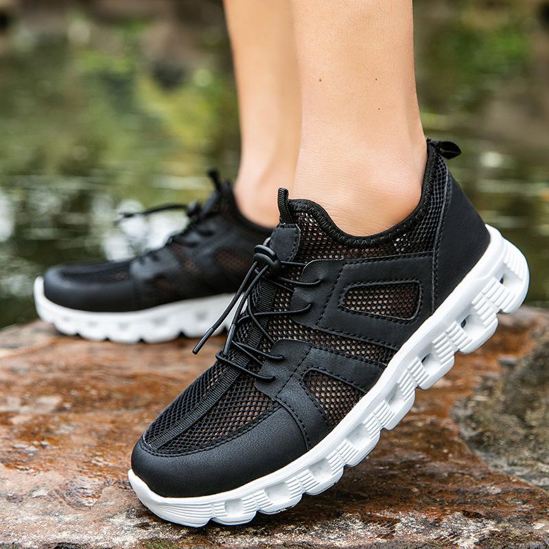 Summer outdoor creek walking shoes men's shoes mesh comfortable breathable water and land rafting shoes non-slip wading walking durable