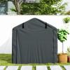 2.2 x 1.6 m Garden Storage Tent, Waterproof Anti-UV Bike Tent with Roll-up Zipper Door, Galvanised Outdoor Storage Shelter Carport for Bike
