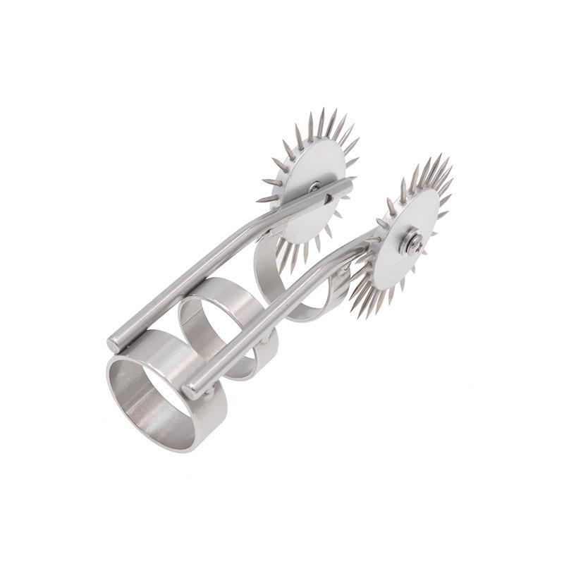 Genuine Goods Stainless Steel Thorn Wheel Finger Stall Roller Sexy Sex Toy Alternative Pleasure Sex Tools Adult Supplies