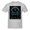 Gate To Moria  Light Blue Vintage Tshirt Artistic And Minimalist Bright Colors Tees