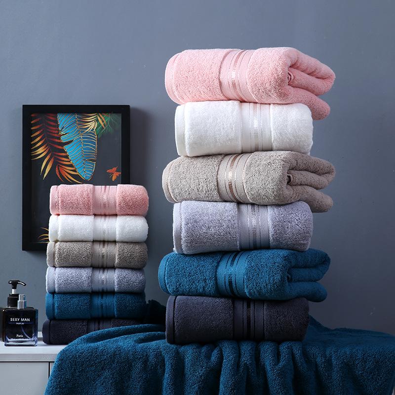 High Quality Bath Towel Skin-friendly Durable Soft and Comfortable Cotton Bath Towel Thickened Combed Cotton Hotel Bath Towel Soft Absorbent