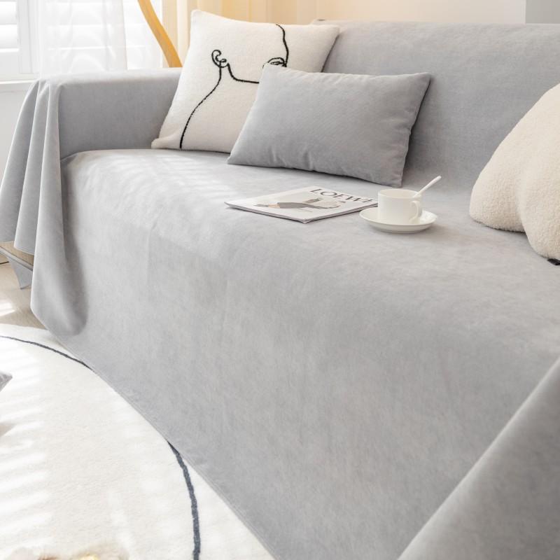 Ganzjahres Wasserdichtes Sofa Handtuch, Urinbeständiger und Katzenkratzfestes Sofa Überwurf Tuch, Chenille Rutschfestes Nicht-haftendes Haar Sofaüberwurf