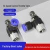 Adjustable Air Hose Quick Connect Valve - Pneumatic Throttle Cylinder Connector (SL4-M5/SL6-01/SL8-02).
