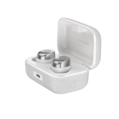 

Sennheiser MOMENTUM True Wireless 4 [VGP2025 SUMMER Gold Award Winner] Wireless Earbuds with Personalization, White Silver Design, High-Performance Dr