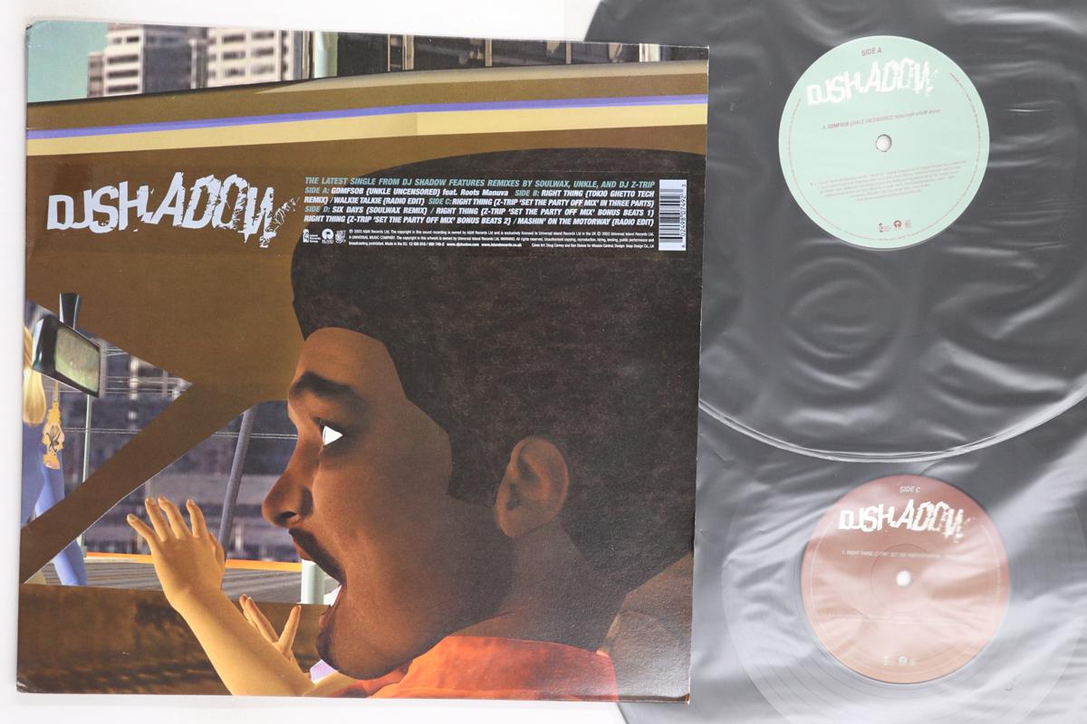 

12inch Record DJ SHADOW Mashin On The Motorway 12ISD818 ISLAND 2003 UK Dance Electronica Used