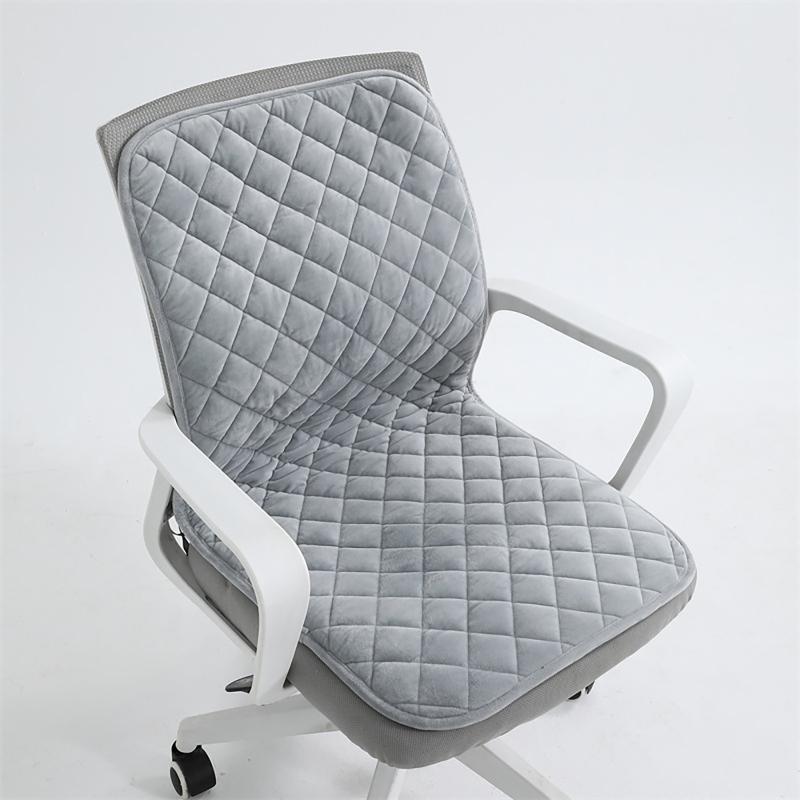 Electric Heated Seat Cushion Office Chair Heating Mat Smart Timer Winter Warming Pad Integrated Backrest Pad