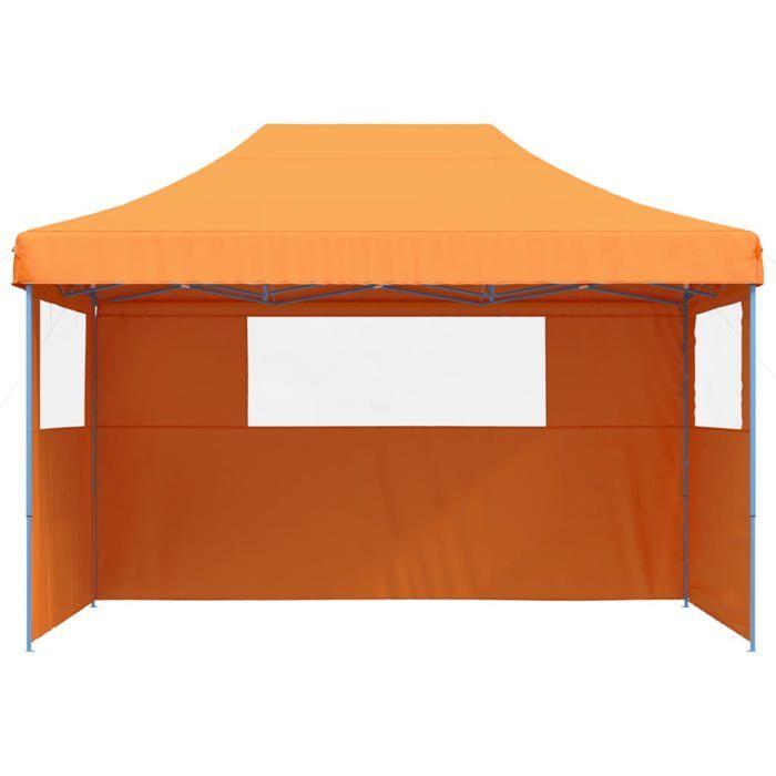 VidaXL Tente de réception pliable escamotable avec 3 parois latérales, tente, tente à auvent, auvent de gazebo, tente 4005017