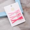 Dopamine Korean Minimalist Milk Coffee Hairpin for Women - Seamless Edge Side Bangs Clip for Frizzy Hair