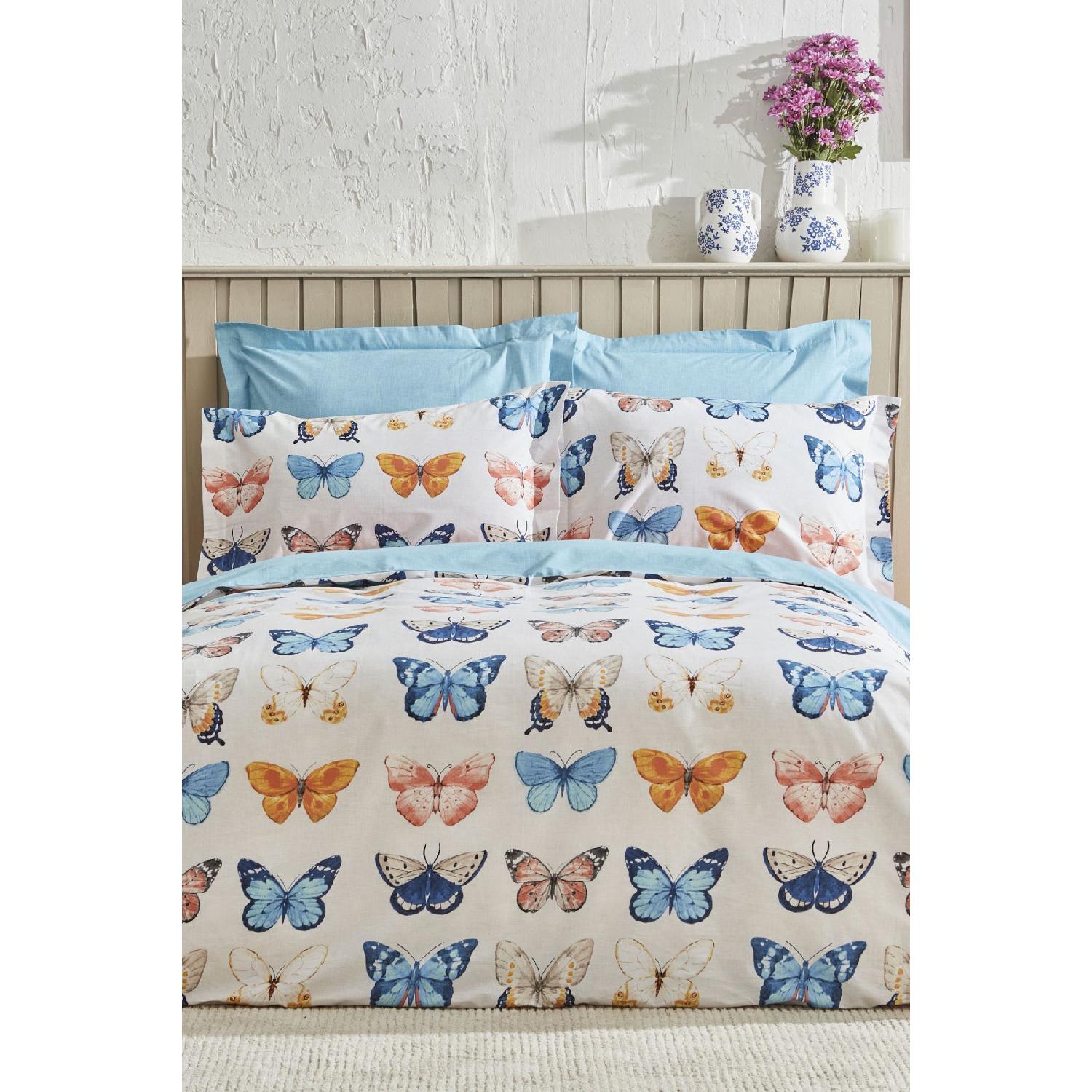 

Danny 100% Cotton Double Duvet Cover Set Navy Blue Pp тёмно-синий