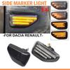 2019 2020 2021 for Dacia Duster II (HM) Sandero II 2013-2021 Logan II 2012-2022 2Pcs LED Dynamic Turn Signal Light Side Marker