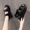 6501 Xiaoxiangfeng Sandals Women's 2025 Summer New Velcro Platform Fashion Sports Casual Beach Shoes 33 Fish Mouth