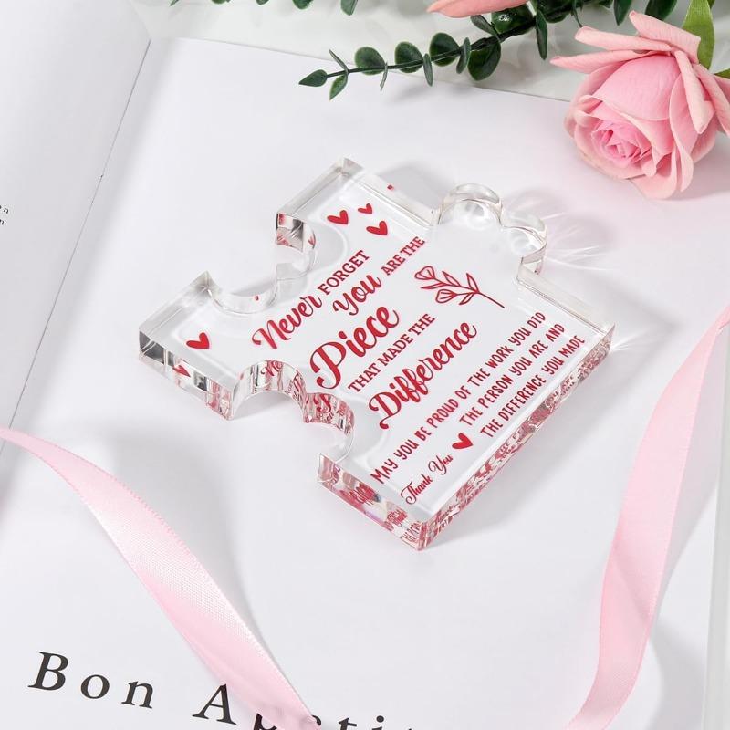 Female colleague retirement gift resignation gift thank you gift for a friend leader coach decoration logo.