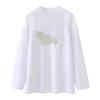 2026 Women's Casual Cartoon Print Round Neck Long Sleeve T-shirt - Available Now