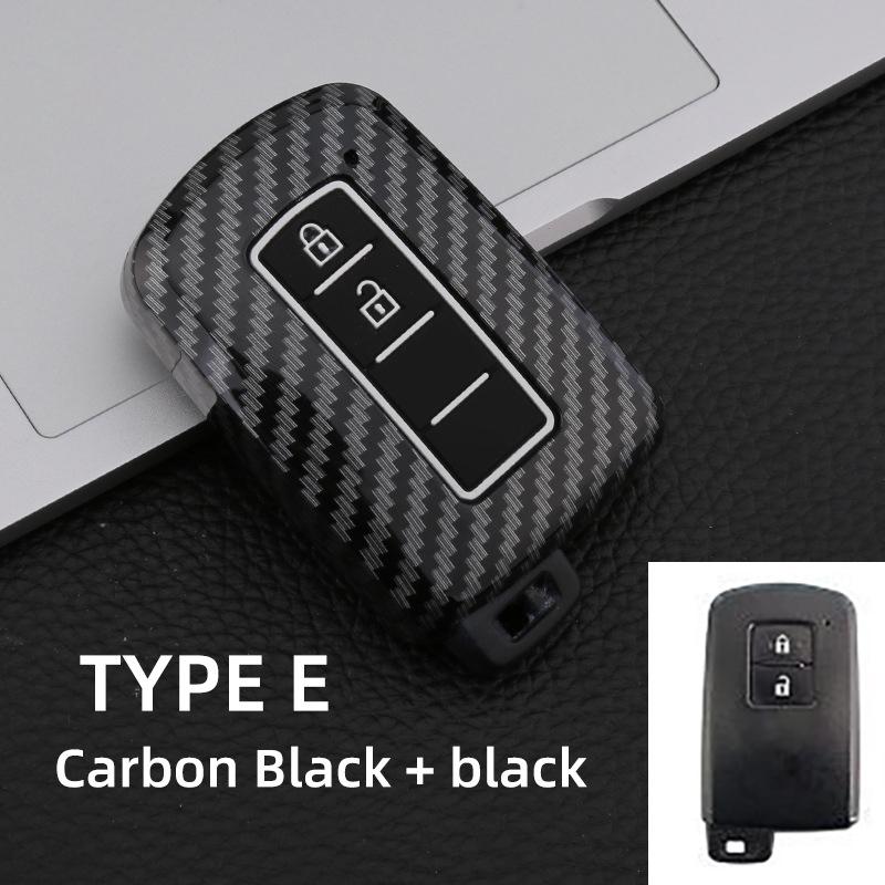 Abs Carbon 2 3 4 Button Car Key Case For Toyota Prius 30 Alpha Aqua Land Cruiser Auris 2012 - 2014 For Lexus Lc 200