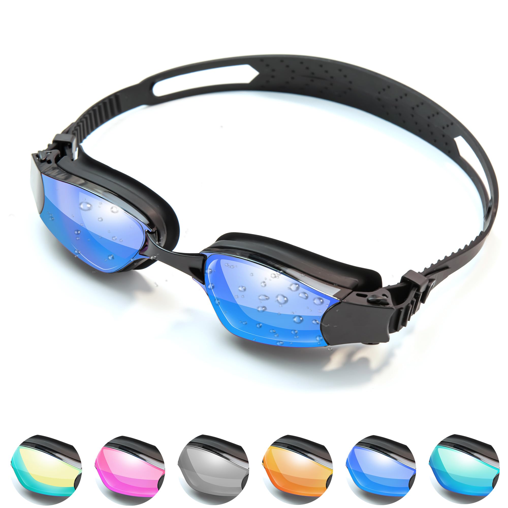 

Плавание 3D УФ Взрослые Плавательные Мягкий Нос Широкое Поле Подходит для Мужчин и Соревновательное Подводное Вода [DADJ] Очки, Анти-Туман, Дизайн, Защита, синий