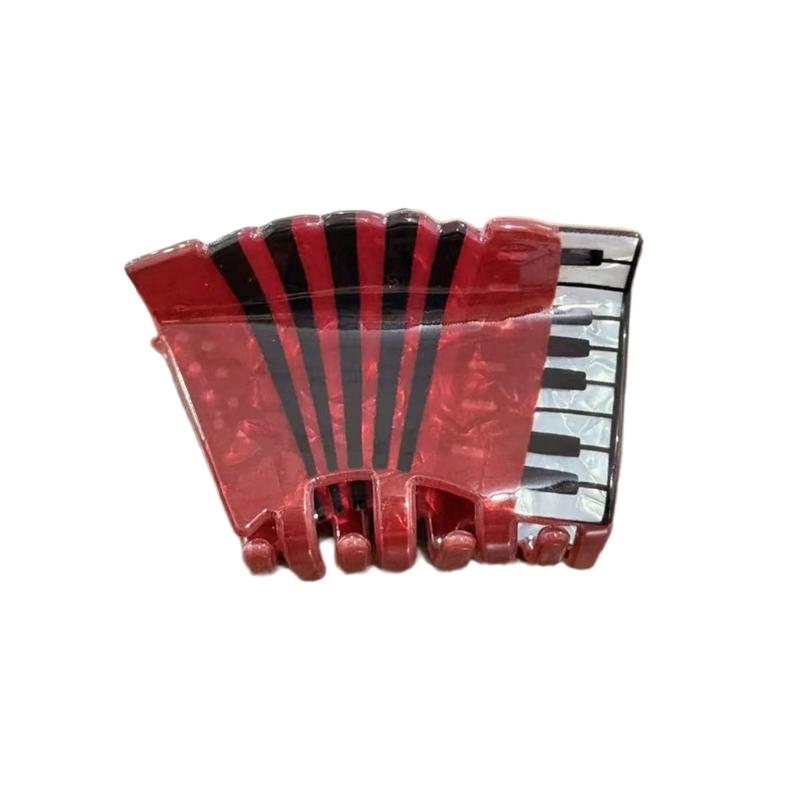

Stylish Musical Instrument Hair Claw Clip Acrylic Hairpin Barrettes For Women Music Lover Fashion Accessory Gift