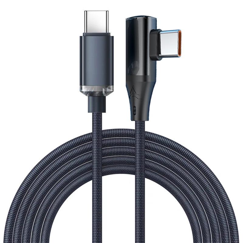 Jingyao 120W Fast Charging Elbow Type-C Cable for Apple 15/16 and Huawei 6A