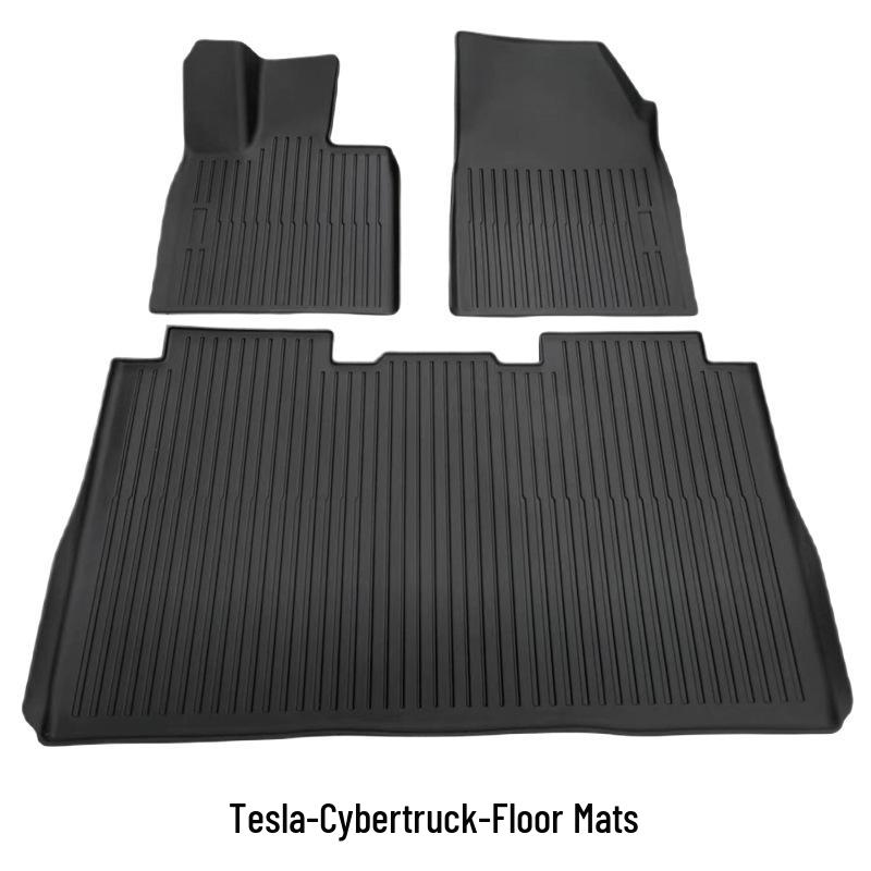 TPE Car Floor Mats for Tesla Model 3 (2021-2023) - Includes Front and Rear Trunk Mats, Thermoformed Design