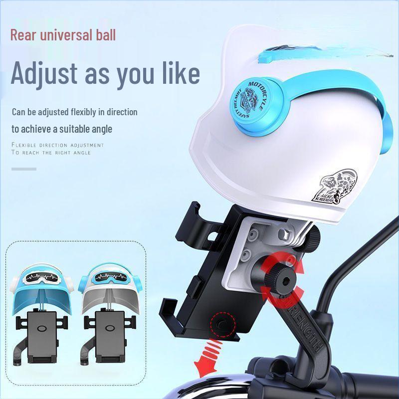 Waterproof Shockproof Motorcycle & Bicycle Phone Holder with Sunshade for Navigation