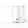 Gorocking Figure Transparent Storage Collection Display Front Large for Organizing and Small Items Base Mirror Back 20cm W X 20cm D X 30cm Case, Case,