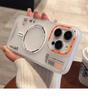 Matte Magnetic Case For iPhone 17 16 15 13 14 Pro Max Plus Magsafe Wireless Charge Frosted Back Metal Lens Frame Buttons Cover
