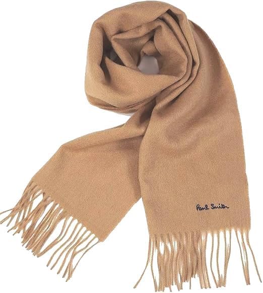 Paul Smith M1A 933D AS04 62 Camel Scarf with Carry Ribbon and Available for Men and Bag, Wrapping, Case. Women. [Used]