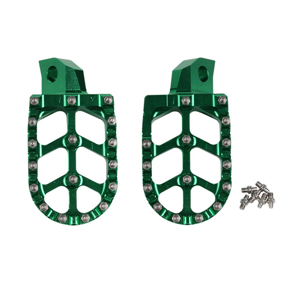 

For Kawasaki KX125 KX250 KX 125 250 1988 - 1996 KX500 KX 500 1988 - 2004 Motorcycle Accessories Footrest Footpeg Foot Pegs Pedal зелёный