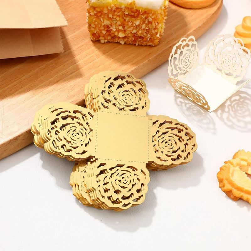 30/50pcs Truffle Paper Wrappers Liner Mini Baking Cups Chocolate Cupcake Muffin Tray for Wedding Birthday Party Decor Supplies