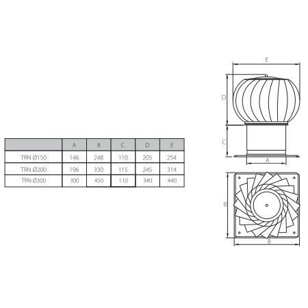 Ventilation Cowl Ø 200
