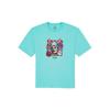 Vans ONE PIECE T-Shirts Unisex Lake Blue Crew Neck Moderate Straight Fit (Unisex) T-Shirts VN0008FVNAX