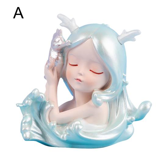 Ocean Girl Ornament Creative Decorative Resin Add Romantic Mermaid Figurine Home Decor