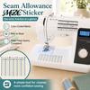 Adhesive Seam Guide Tape Allowance Sticker for Sewing Machine, Ruler with Scale Marks, Positioning Decal Accurate Stitching Clear
