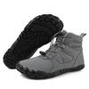 Winter Hiking Shoes Snow Boots Plush Cotton Shoes Outdoor Sneakers Men Women Ankle Boots Warm Winter Boots Mid-top