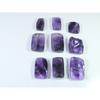 307Cts. Natural Amethyst Druzy Octagon Cabochon Loose Gemstone 09Pcs Lot C-1251