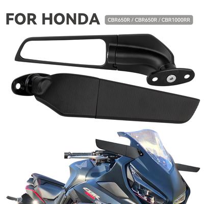 For Honda CBR650R CBR650F CBR500R CBR600R Motorcycle Mirror Wind Swivel Wing Rearview Side Mirrors