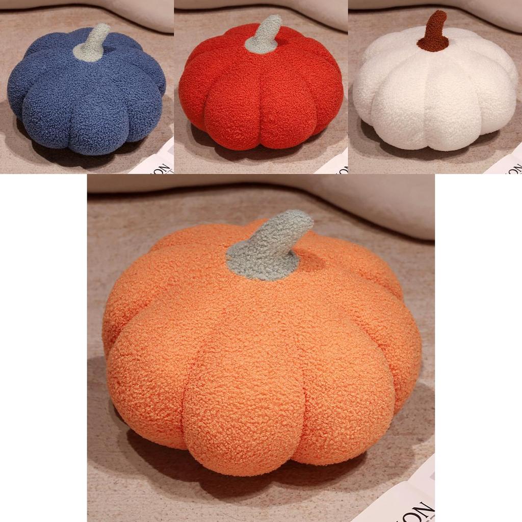Modern Minimalist Plush Pumpkin Pillow For Sofa Decor With Soft Cotton Filling