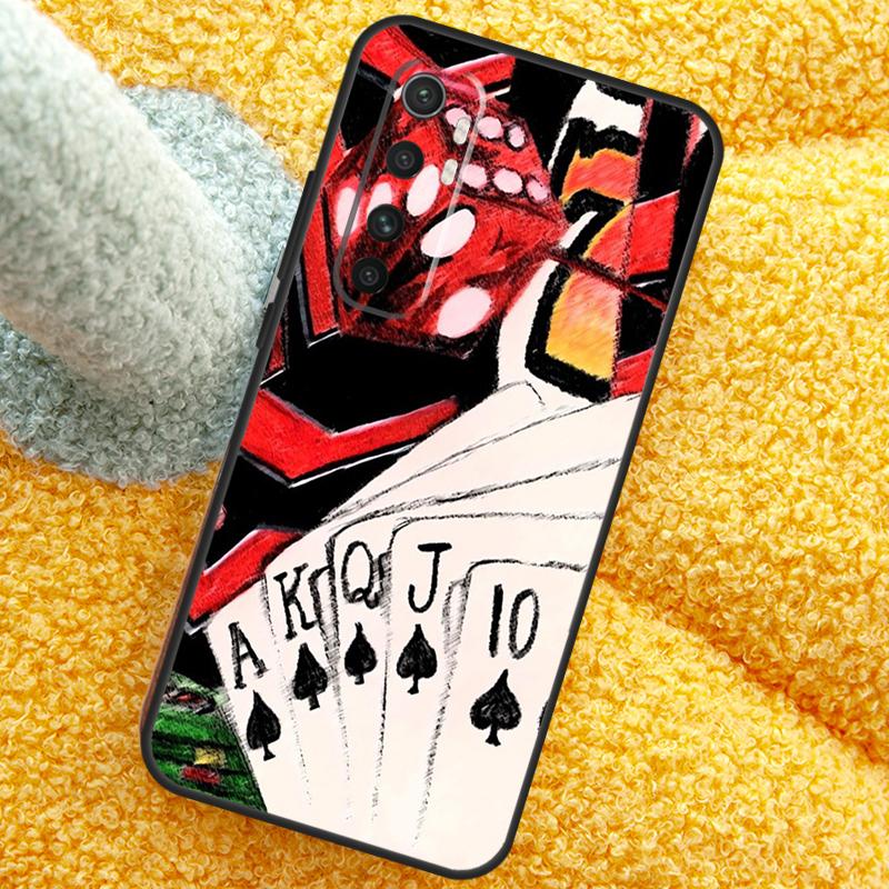Poker Playing Card Case For POCO X3 X4 X5 F5 Pro M5s C40 F4 GT F3 Cover For Xiaomi 12T 11T Pro 12 13 Lite 12X