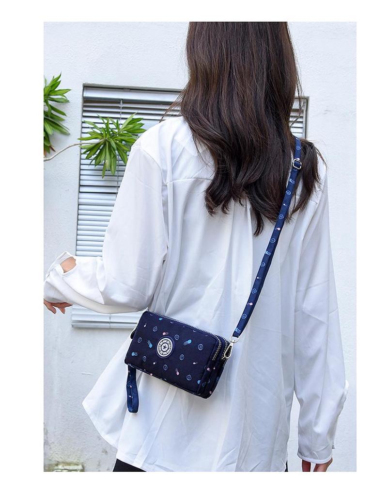 Women's Fashion Canvas Cell Phone Crossbody & Wristlet Handbag