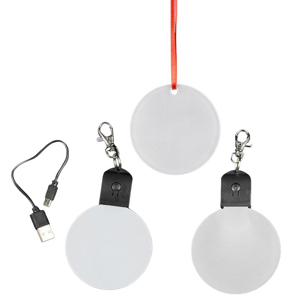 Creative Christmas Tree Ornament Transparent Blank Acrylic Pendant Easy To Assemble Decoration for Holiday Gifting