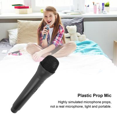 Plastic Prop Mic Prop Mic Prop Microphone Realistic Prop Microphone for Karaoke Dance Shows Practice Microphone Prop for Karaoke