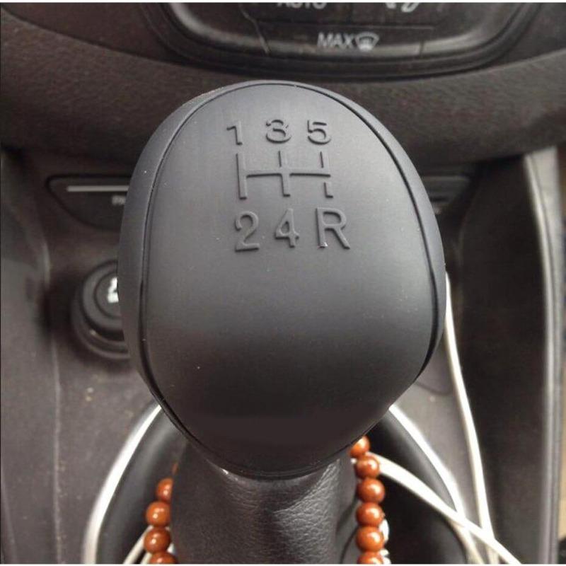 2pcs/set Car Auto Manual Silicone Shift Gear Head Knob Cover Handbrake Hand Brake Covers Sleeve Case Skin Protector Car Styling